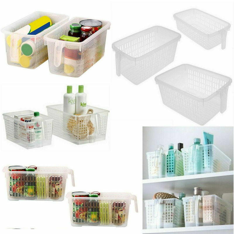 Rebrilliant Plastic Decorative Bin, 14cm H x 14.5cm W x 28cm D