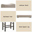 Tabouret de comptoir avec siège rembourré de 26 po Devon-836113416