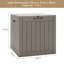 Ebern Designs 56cm W 110L Water Resistant Plastic Lockable Deck Box-1282576626