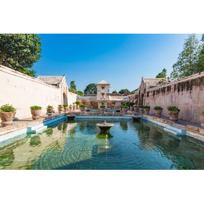 Sari Water Castle Park - Wrapped Canvas Print