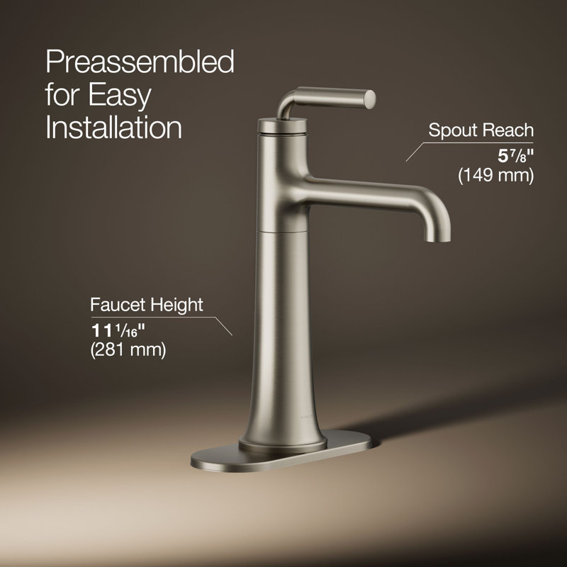 Tone Single-Handle Bathroom Sink Faucet, 1.2, Vibrant Brushed Nickel
