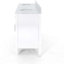 Meuble-lavabo double 73 po avec plateau en marbre Elmano-794570911
