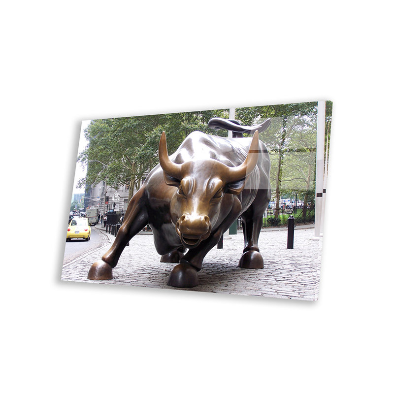 Impression sur taureau The Wall Street, Multicolore, H 16 po x l 24 po
