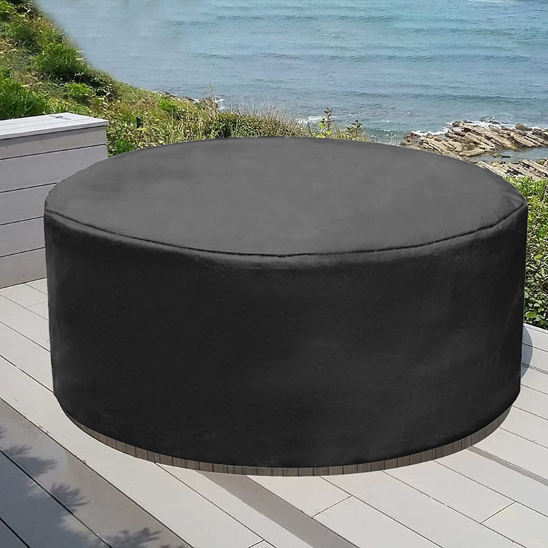 Housse pour piscine ronde 6 pi Wothsi - tissu Oxford imperméable avec cordon de serrage, s'adapte aux piscines de 6 pieds, protection robuste