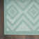 Foundry Select Versatile Diamond Aqua/Teal Indoor/Outdoor Area Rug