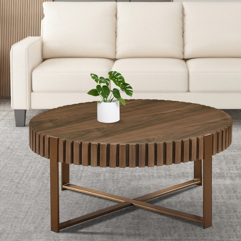 Table basse simple, Noyer