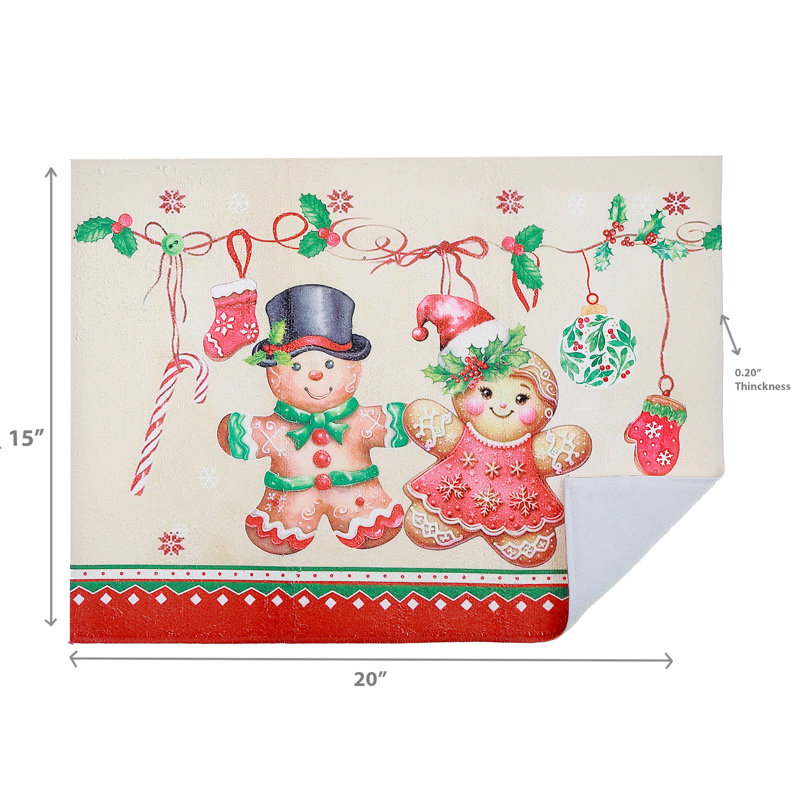 Tapis de séchage en microfibre (pain d'épices) - ensemble de 2