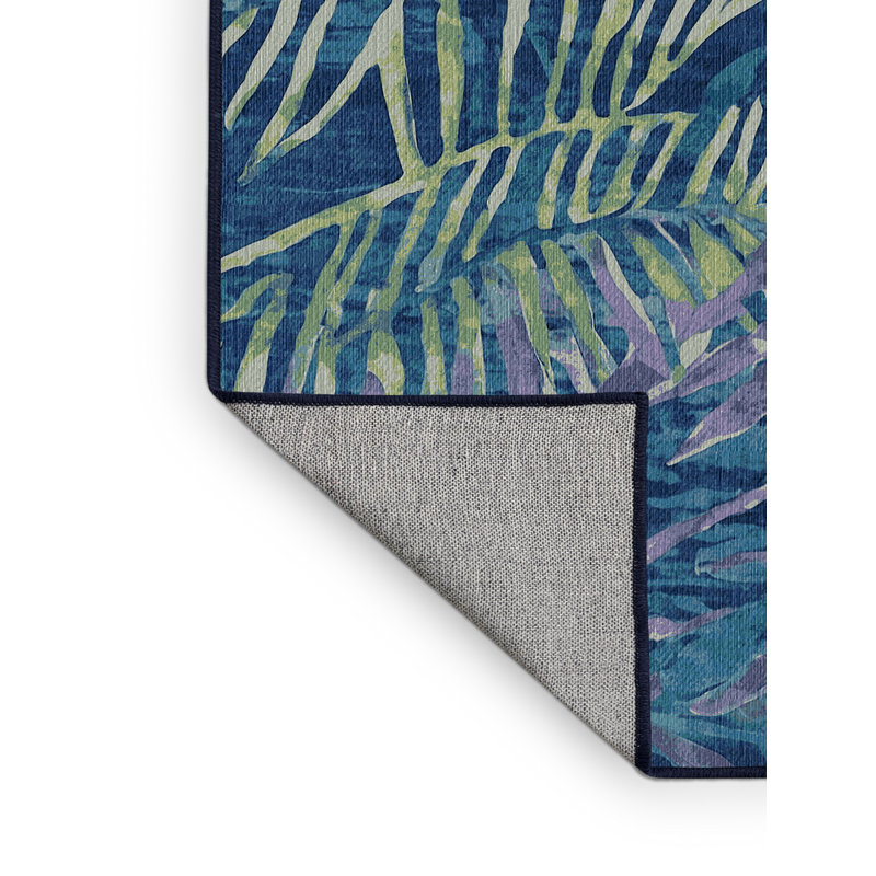 Machine Washable Gray Area Rug, Runner 2' x 4'