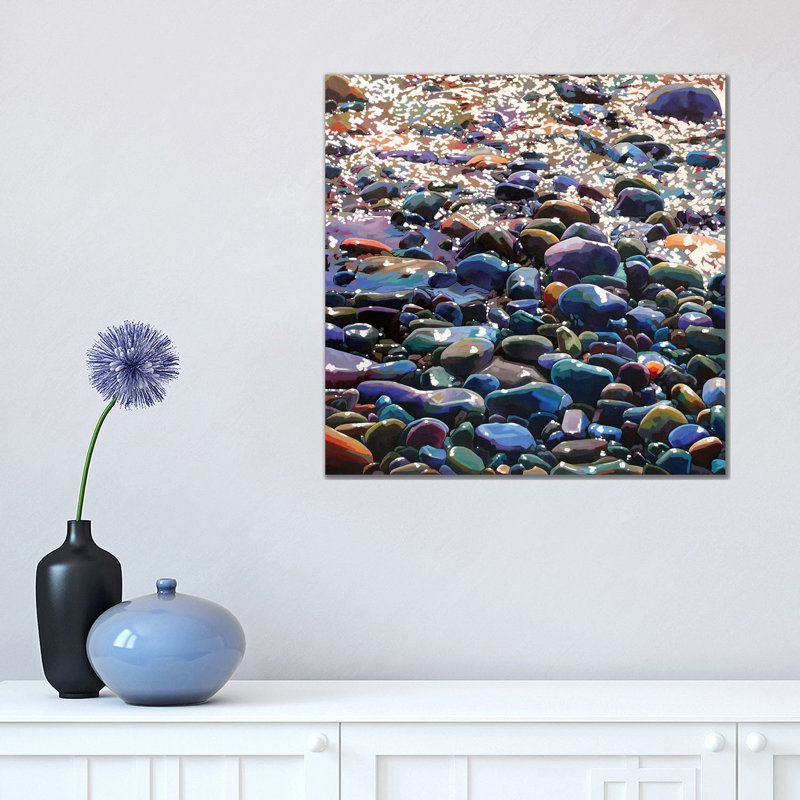 Pebbles X by Kevin Lowery - Wrapped Canvas Painting, 45.72 cm H x 45.72 cm W x 3.175 cm D