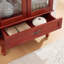 Vitrine Curio avec tablettes réglables en verre-332876170