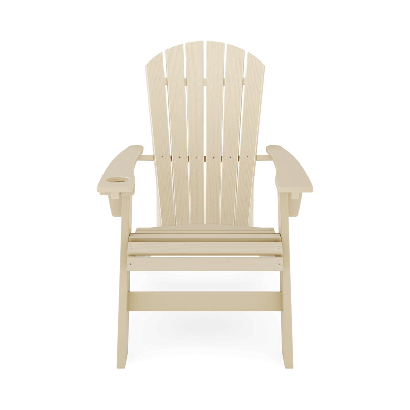 Chaise Adirondack - Bois en polyéthylène haute densité robuste pour la détente au bord de la piscine, du patio et du jardin