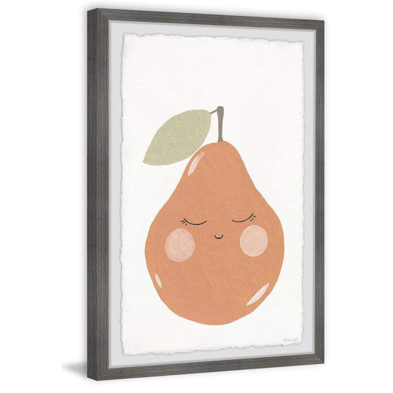 Berglund Sleepy Pear, reproduction encadrée, H 18 po x l 12 po x 1,5 po