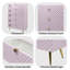 Commode haute brillance, commode rose