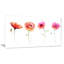 «Watercolor Poppy Flowers S Croquis», impression sur toile tendue-19240331