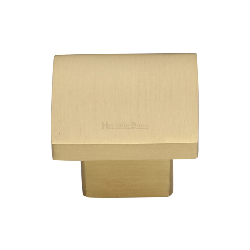 Heritage Brass Cabinet Knob Classic Square Design, 2.6cm H x 3.2cm W x 3.2cm D