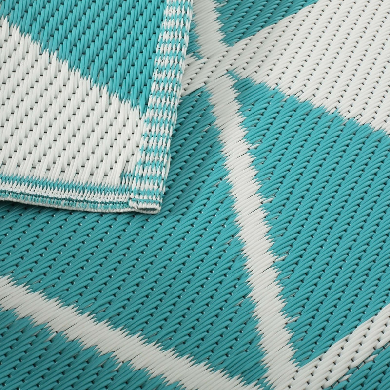 White Rectangle Polypropylene 4" x 6" PP Rug