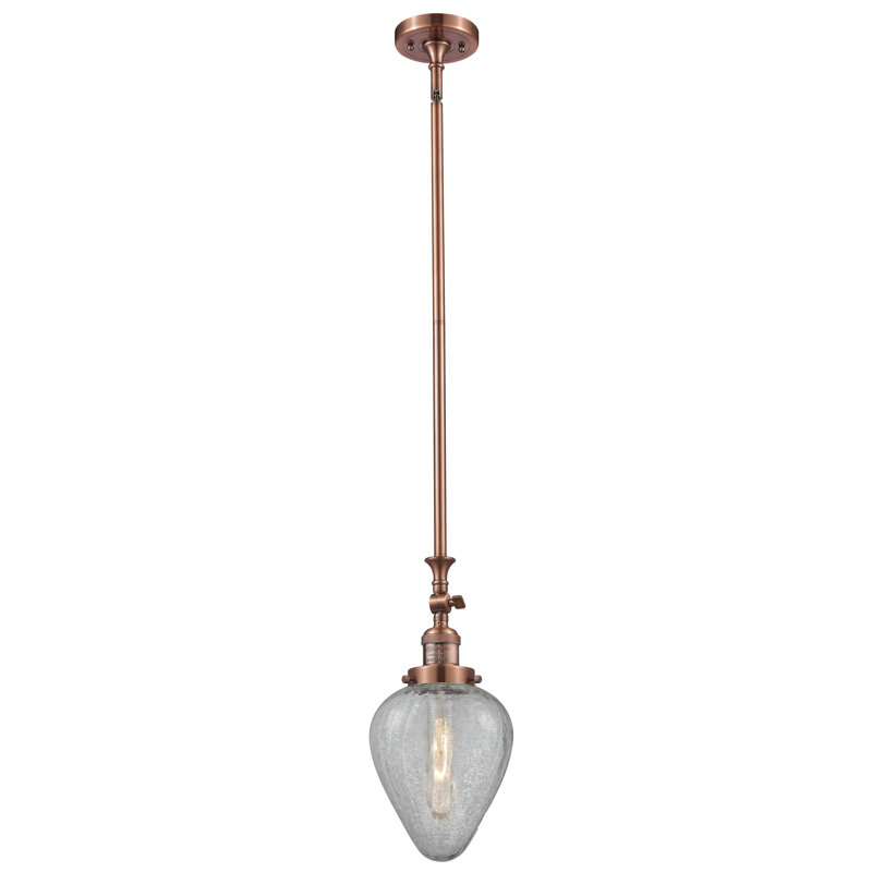 Luminaire suspendu 1 lumière Shauna, Cuivre antique