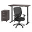 Ensemble de bureau rectangulaire 3 pièces avec fauteuil Move 60 Series-44938739-45288675