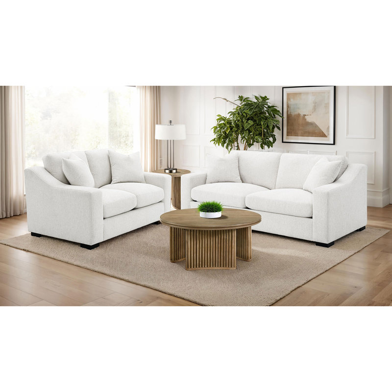 Ensemble de canapé rembourré 2 pièces Chelan Beige