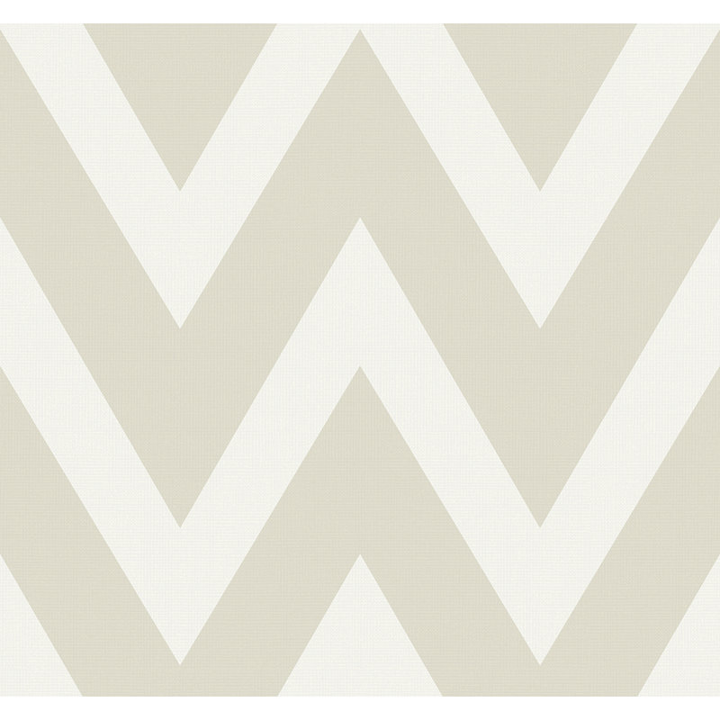 Papier peint à chevrons Carina Seabrook Designs, Beige