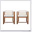 Ensemble de 2 chaises de patio pour l'extérieur, confortables et élégantes avec des matériaux résistants aux intempéries
