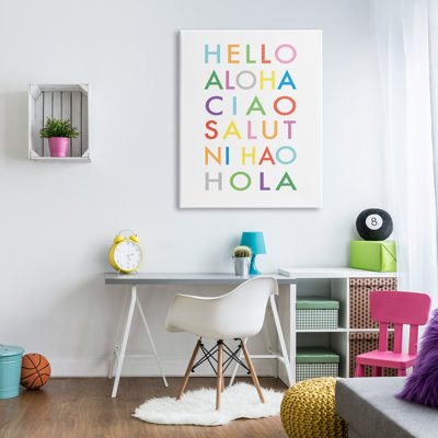 Hello phrases - art textuel