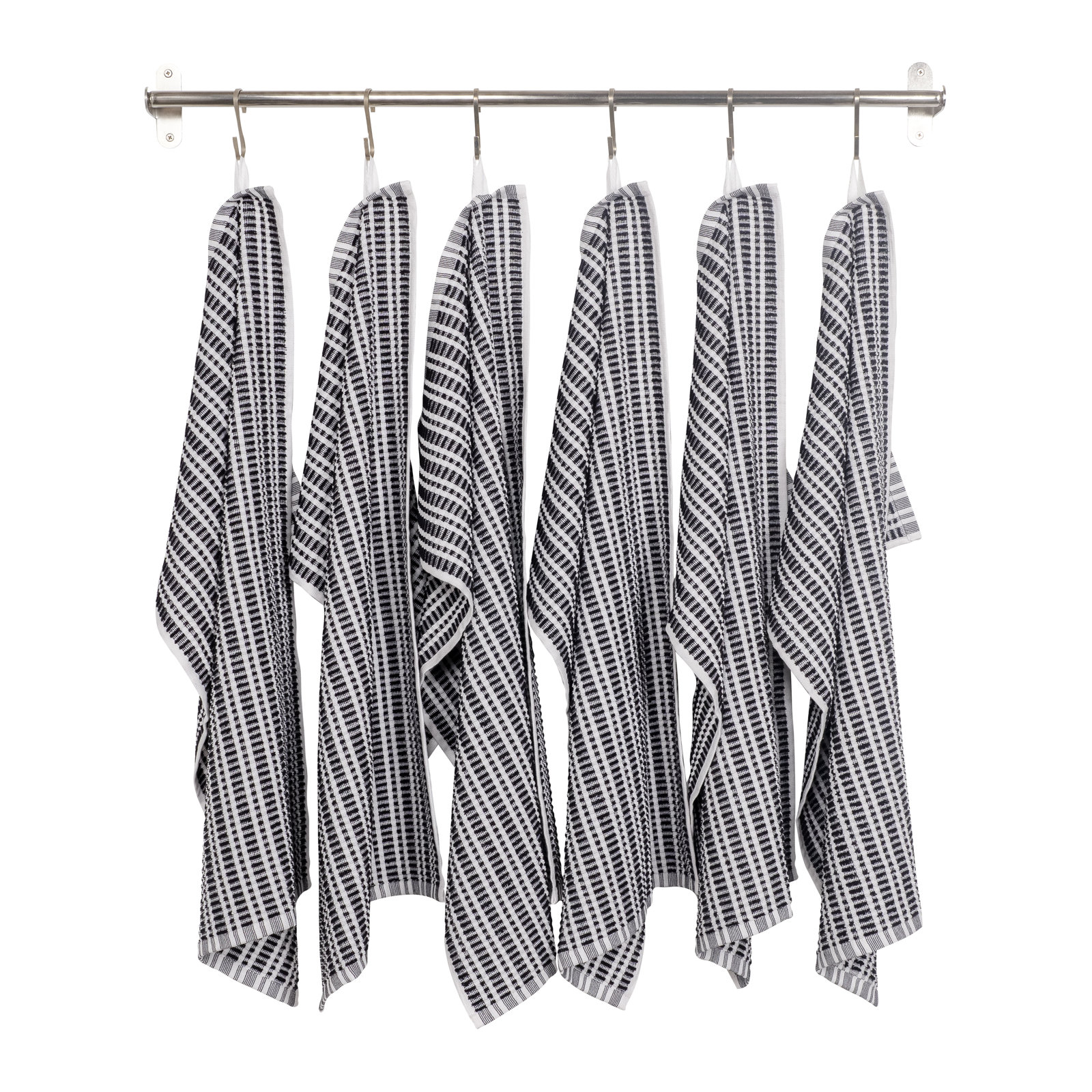 Terry Cotton Tea Towel, Black