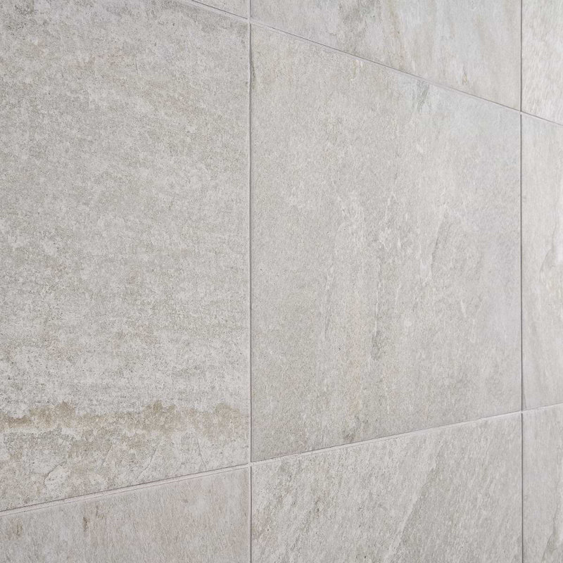 Shala 18x26 Matte Porcelain Tile, Smoke White
