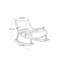 Chaise berçante en métal