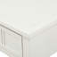 Console Trexm Daisy Series, conception traditionnelle avec deux tiroirs et tablette inférieure (ivoire)-1259243424