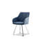 Eubanks Luxury Fabric Upholstered Dining Chair with Chrome Metal Legs - Modern Home-1430270369-1430270371