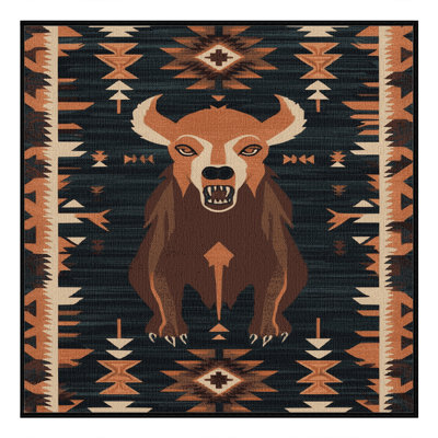  Tapis lavable Chupacabra Southwestern