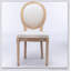 Meuble, ensemble de 2 chaises de salle à manger avec cadre en bois massif de style français-979518314