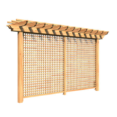 Pergola en bois massif