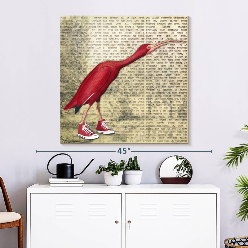 Ketti Bird Shoes I, 33" H x 33" W
