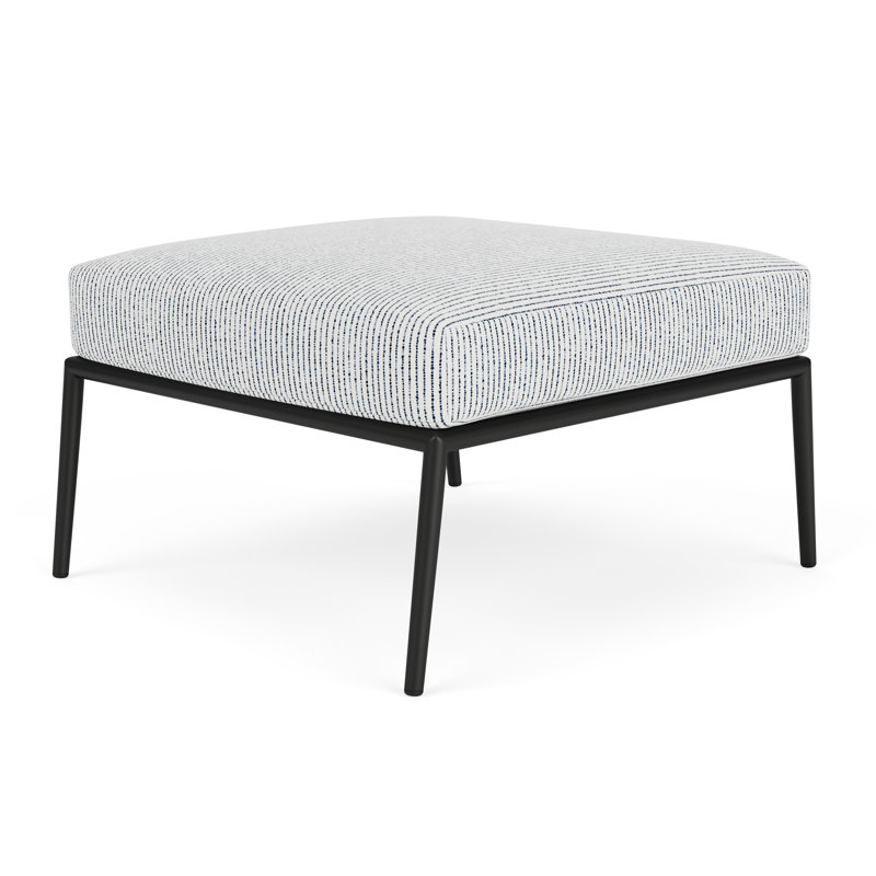 Escape Outdoor Ottoman, Burson Indigo
