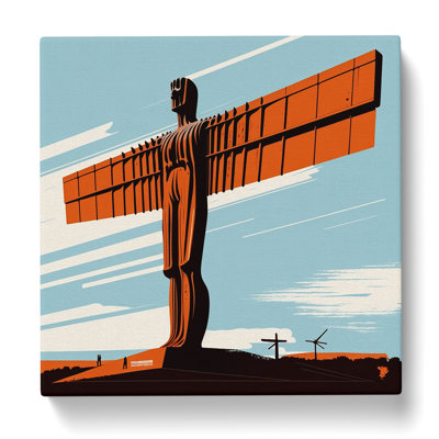 Angel Of The North Mid-Century - Wrapped Canvas