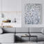 Arbres blancs sur fond gris | Toile paysage contemporain