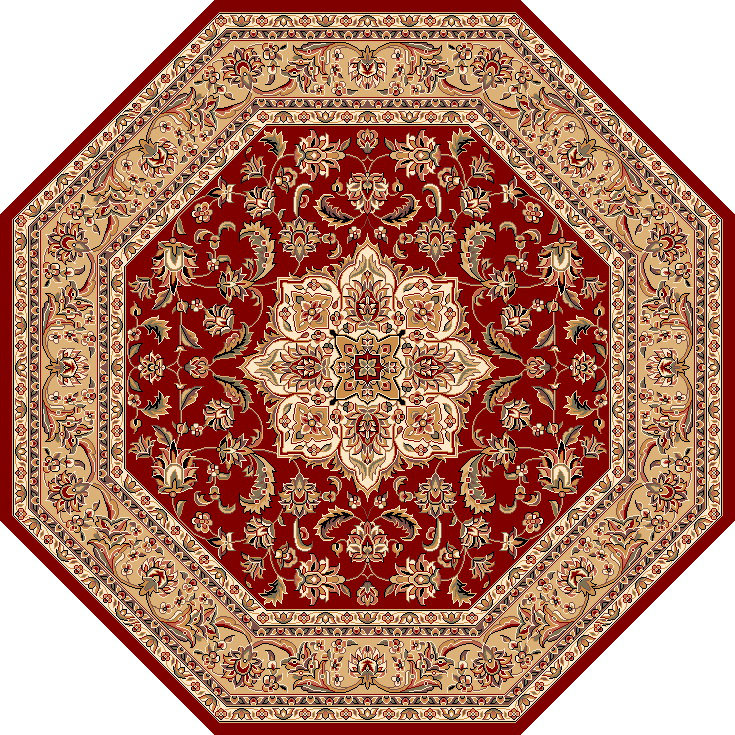 Tapis oriental rouge Barwicks, Rectangle 7 pi 7 po x 10 pi 10 po