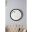 Miroir mural transitionnel 20 po x 1,5 po en bois de manguier. Pour la salle de bain et le vestibule. Cadre solide, 19,8 po x 19,8 po x 1,3 po, 4,3 lb, miroir décoratif brun foncé pour une silhouette épurée, 4,3 lb.-80146411