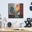  «Damask Rooster D» par Jean Plout, art mural en métal, 12 po x 12 po-795093166