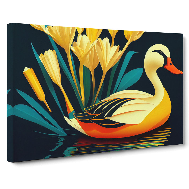 Duck Deco - Wrapped Canvas, 35cm H x 50cm W x 3cm D
