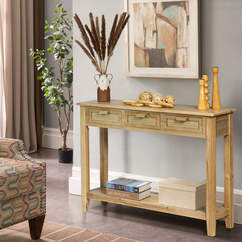 Abrytha Console Table with Storage, 31.5" H x 46" W x  10.6" D