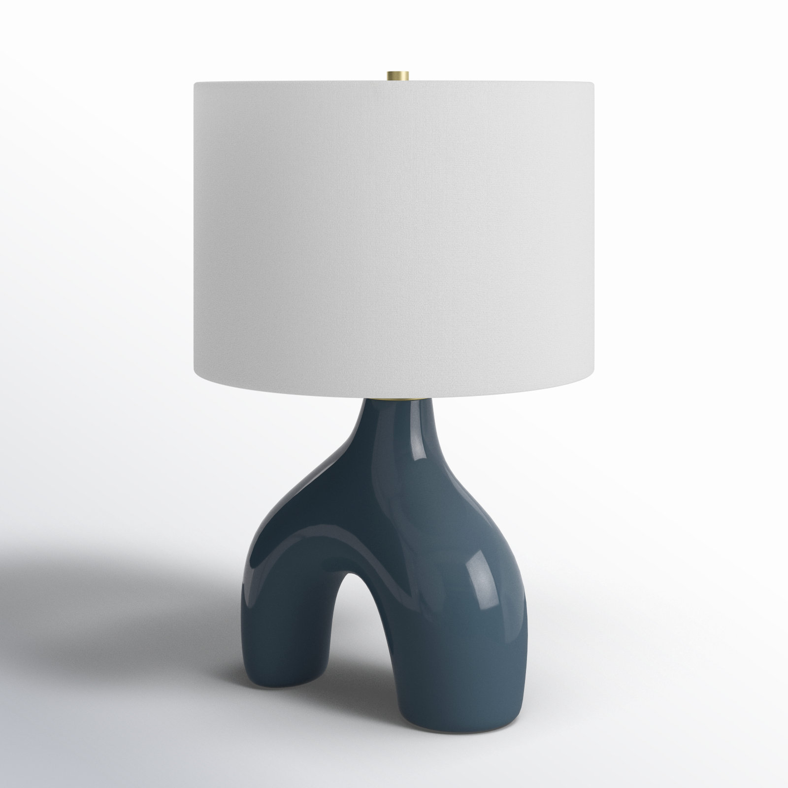 Arlis Ceramic Table Lamp, Dark Blue