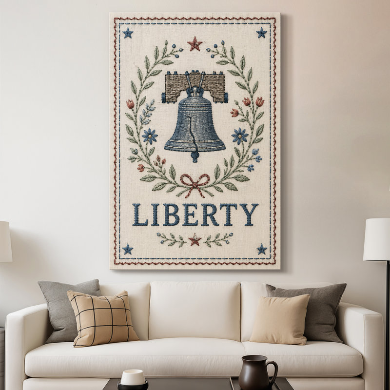 Toile tendue avec crochets Liberty Bell, 30X40