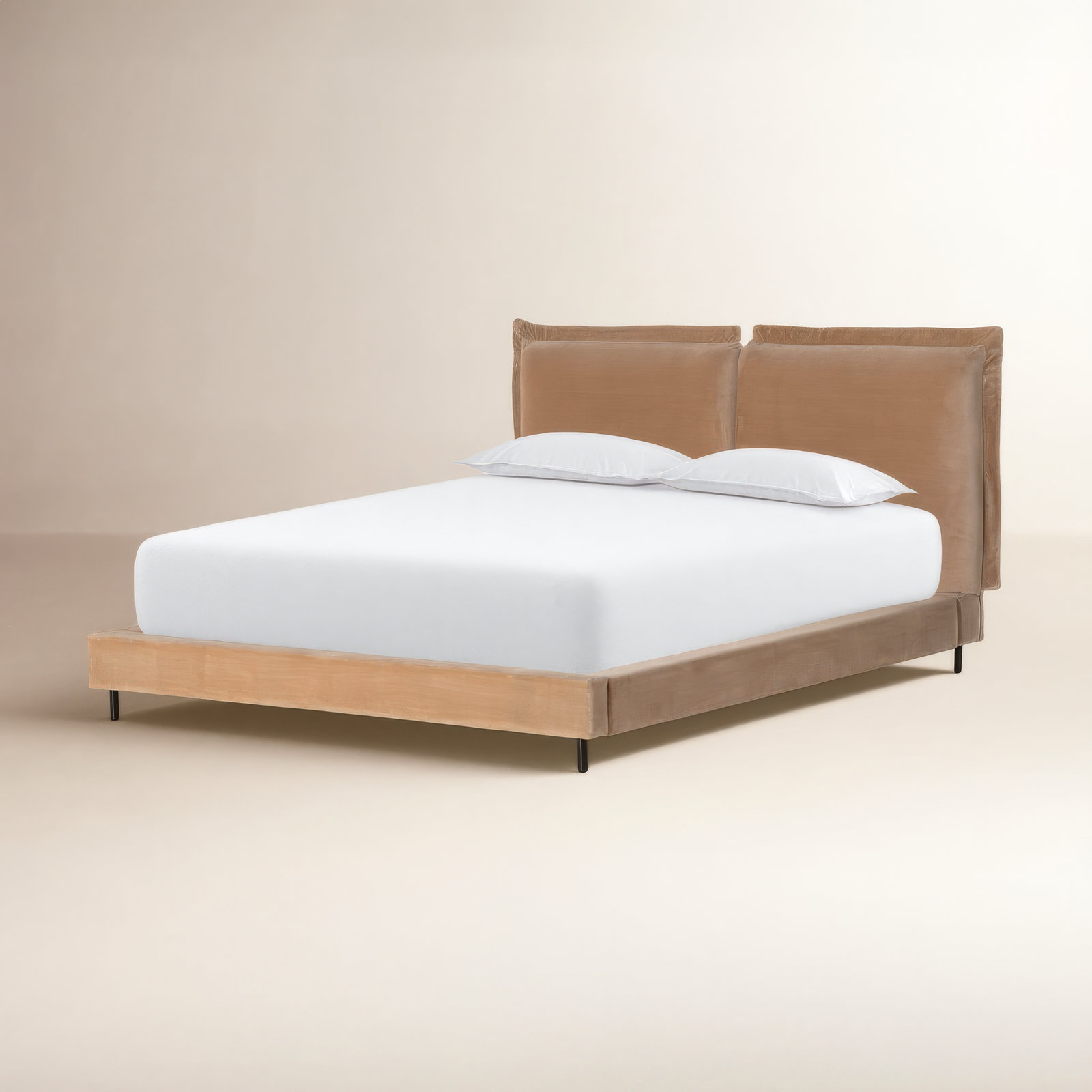 Kinnear Upholstered Metal Bed, King