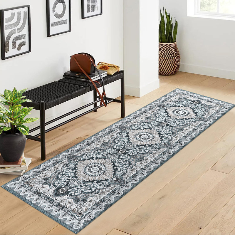 Tapis Ranglin avec envers antidérapant, Tapis de couloir 2 pi x 6 pi