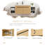 Meuble-lavabo mural 60 po avec lavabo à poser en résine, 2 tablettes de rangement et 2 portes à fermeture douce-721869584
