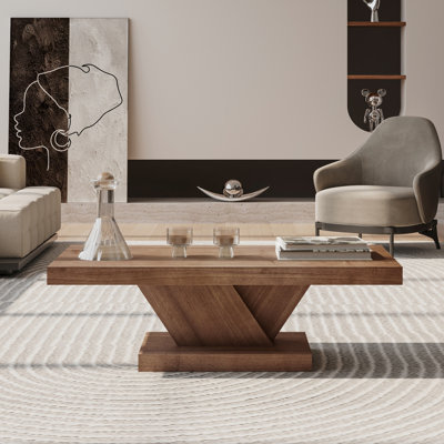 Table basse moderne pour le salon, table centrale avec amplement d'espace de rangement