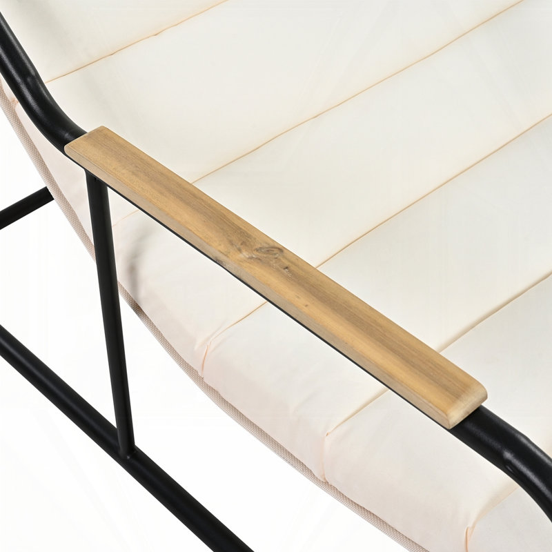 Ensemble de 3 chaises longues d'extérieur, Noir